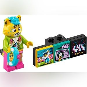LEGO DJ Cheetah Series 1 Vidiyo Bandmates 43101 Minifigure Sealed Bag Open Box